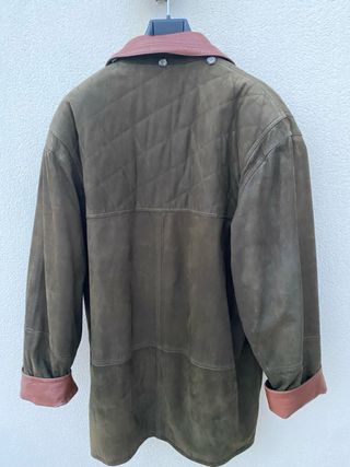 Chaquetón trenca piel bovina caballero