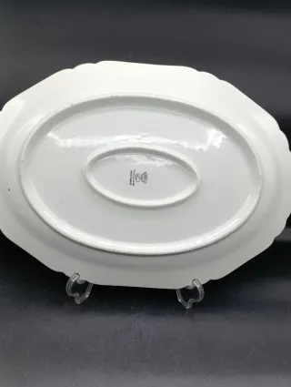 Bandeja ovalada porcelana francesa peces