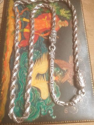 Cadena Plata Vikinga manada de lobos