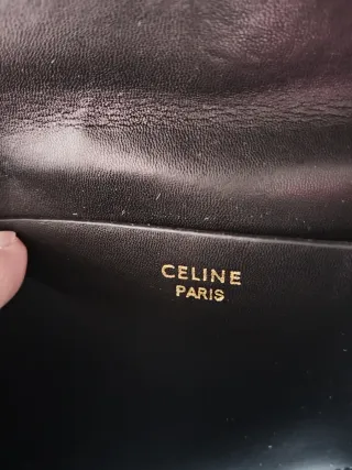 Borsa Celine nera trapuntata.