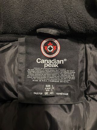 Cazadora Norway Canadian Peak Negra Talla L