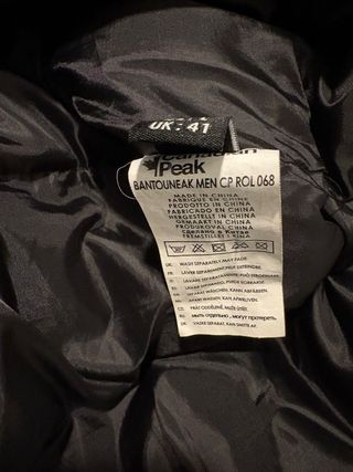 Cazadora Norway Canadian Peak Negra Talla L