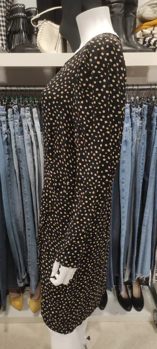 Vestido topos Violeta by Mango