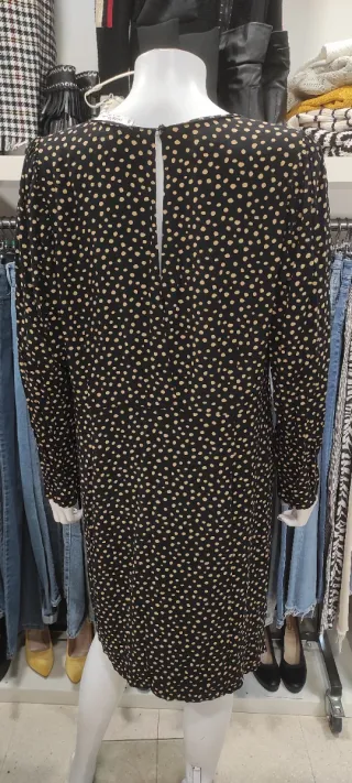 Vestido topos Violeta by Mango