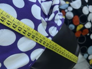 Traje de flamenca lunares blanco y morado