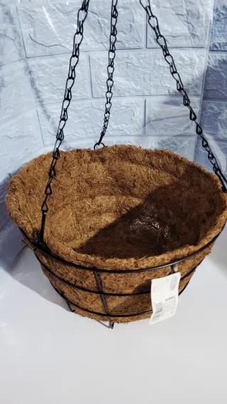 Maceta Colgante Coco y Metal 30cm