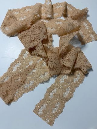 Puntilla Guipur Lencera Crema encaje beis