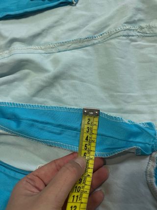 Traje de flamenca azul con volantes