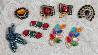 Lote pasamanería vintage aplicaciones adornos