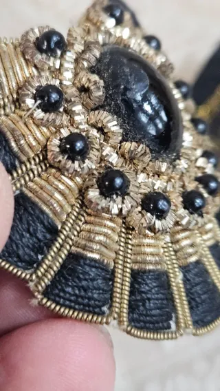 Lote pasamanería vintage aplicaciones adornos