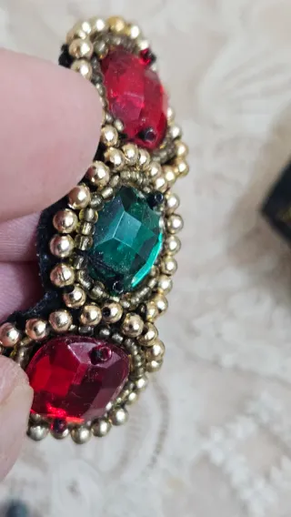 Lote pasamanería vintage aplicaciones adornos