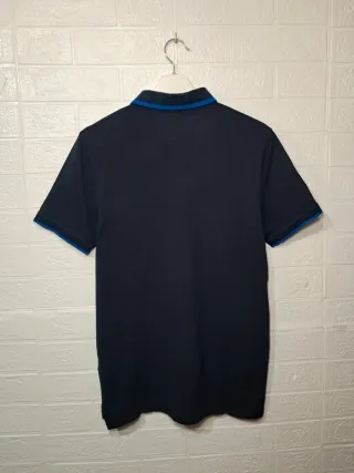 Polo Massimo Dutti con logo bordado azul marino