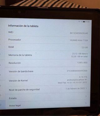 Tablet Huawei MatePad 10 T Negra