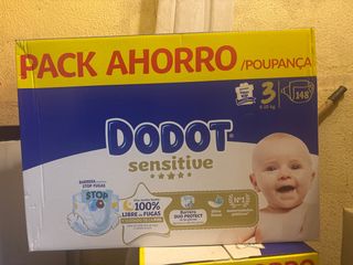 Fraldas Dodot Sensitive T3 (6-10kg) - 148 unidades