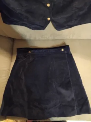 Completo donna velluto viola