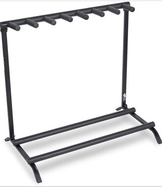 Supporto per 7 chitarre nero