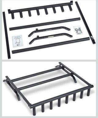 Supporto per 7 chitarre nero