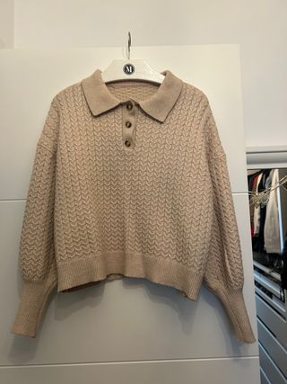 Conjunto de punto beige