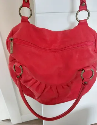 Bolso y cinturón Piel Rojo El Corte Inglés