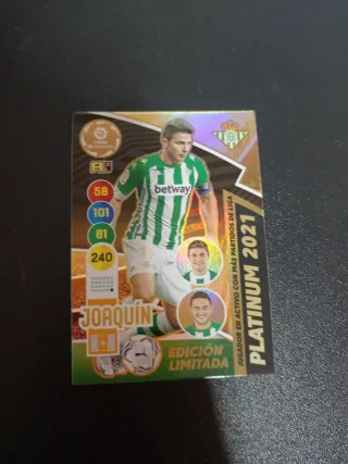 Lote Cromos Futbol Messi Platino 2020 y Joaquín Pl