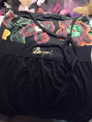 Canotta Desigual donna nera multicolor