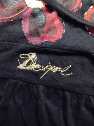 Canotta Desigual donna nera multicolor