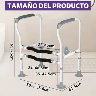 Asidero para inodoro sin montaje