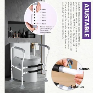 Asidero para inodoro sin montaje