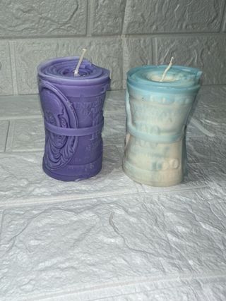 Candela con design da 100 dollari