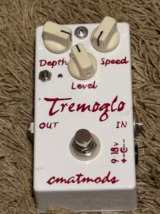 CmatMods Tremoglo Pedal de Tremolo Analógico