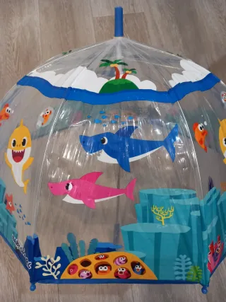 Paraguas transparente infantil Baby Shark