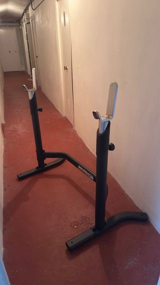 Banco Adidas Olympic + soporte barra (press banca)