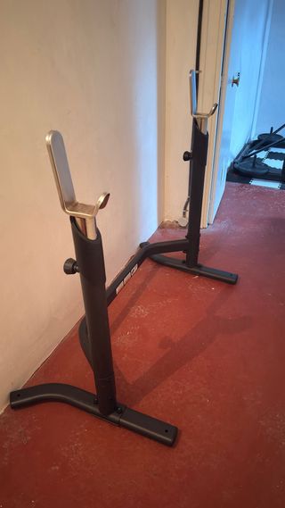 Banco Adidas Olympic + soporte barra (press banca)