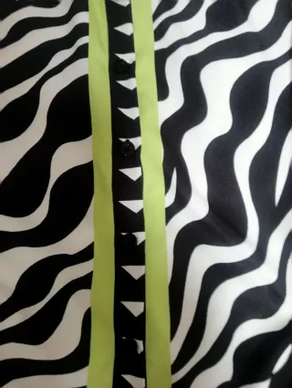 Camisa Vintage Rayas Cebra Talla M