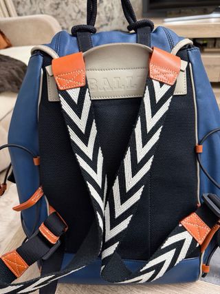 Mochila Bally Edición Limitada Azul Naranja