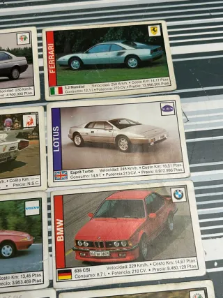 Lote 20 cromos de Coches 89