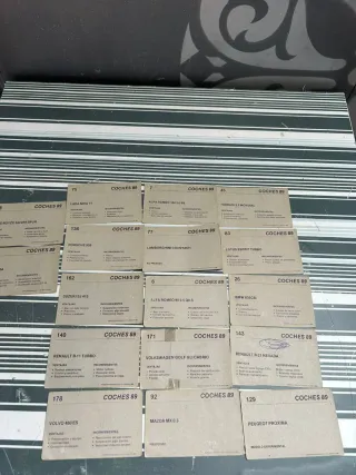 Lote 20 cromos de Coches 89