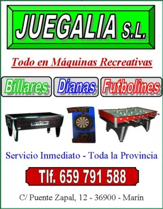 Se instalan billares . Tlf. 659 791 588.