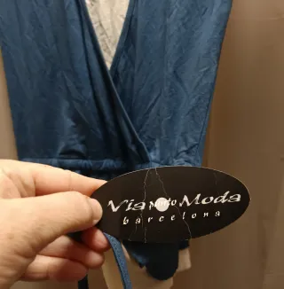 Jersey Via Moda Azul y Blanco Talla S