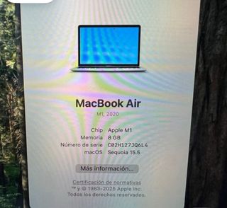 MacBook Air M1 2020 8GB RAM 256GB