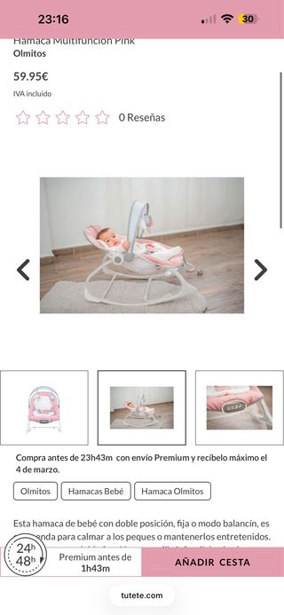 Hamaca Multifunción Olmitos 2 en 1