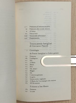 TRENTA POESIE FAMIGLIARI DI GIOVANNI PASCOLI