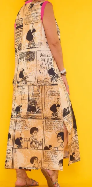 Vestido largo estampado Mafalda