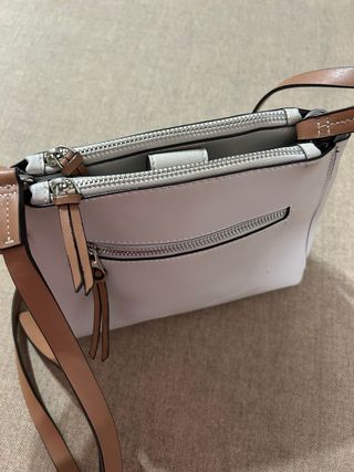 Bolso Parfois blanco y marrón