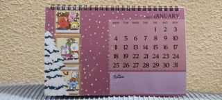 Calendario BTS escritorio BT21 2026/2027