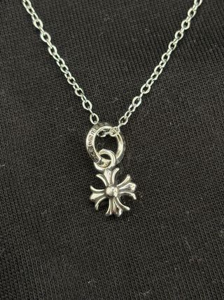 Collana Chrome Hearts Croce Gotica 925 Argento