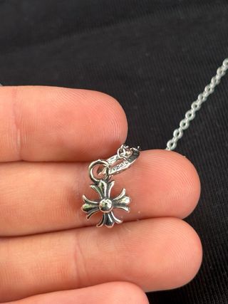 Collana Chrome Hearts Croce Gotica 925 Argento