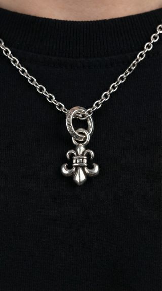 Collana Chrome Hearts Fleur de Lis Argento 925