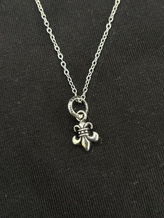 Collana Chrome Hearts Fleur de Lis Argento 925
