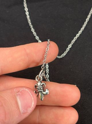 Collana Chrome Hearts Fleur de Lis Argento 925